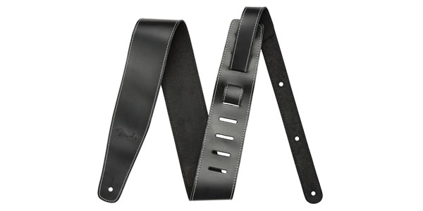 FENDER（フェンダー） 革製ストラップ BROKEN-IN LEATHER STRAP, 2.5" Black