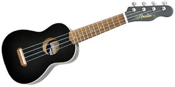 FENDER（フェンダー） Venice Soprano Uke, BLK WN ソプラノウクレレ