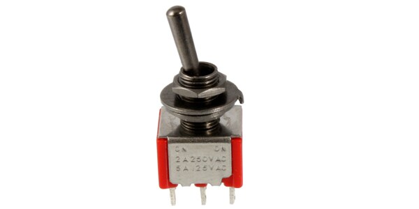 ALLPARTSiI[p[cj XCb` EP-4181-003 Black On On Round Bat Mini Switch