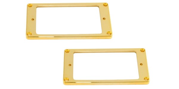 ALLPARTSiI[p[cj PUJo[/GXJbV PC-0741-002 Gold Flat Profile Humbucking Pickup Ring Set