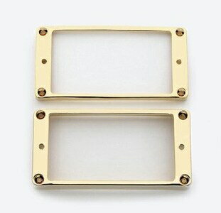 ALLPARTSiI[p[cj PUJo[/GXJbV PC-0438-002 Metal Humbucking Ring Set Curved Gold