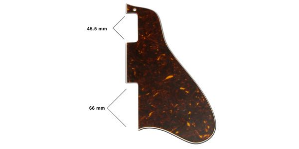 ALLPARTSiI[p[cj M^[psbNK[h PG-0813-043 Tortoise Pickguard for 335