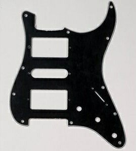 ALLPARTS（オールパーツ） ギター用ピックガード PG-0994-033 H-S-H Black Pickguard for Stratocaster