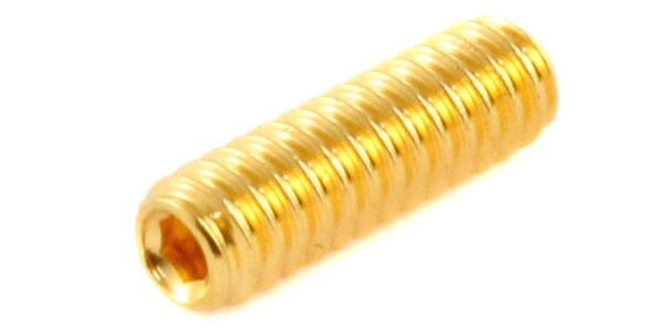 ALLPARTS（オールパーツ） ブリッジ用ネジ GS-0002-002 Pack of 12 Gold #4-40 Bridge Height Screws