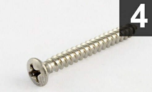 ALLPARTS（オールパーツ） その他ネジ GS-0003-005 Pack of 4 Steel Strap Button Screws