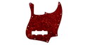 ALLPARTS(オールパーツ) ベース用ピックガード PG-0755-044 Red Tortoise Pickguard for Jazz Bass