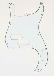 ALLPARTSiI[p[cj x[XpsbNK[h PG-0750-035 White Pickguard for Precision Bass