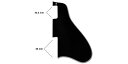 ALLPARTS（オールパーツ） ギター用ピックガード PG-0813-037 Black Pickguard for Gibson ES-335