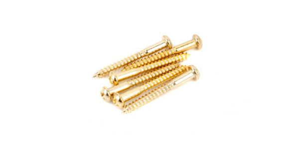 FENDER（フェンダー） ブリッジ用ネジ Vintage-Style Stratocaster Bridge Mounting Screws Gold