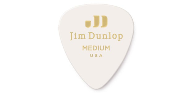 JIM DUNLOP（ジムダンロップ） ピック・ティアドロップ Genuine Celluloid Classics White