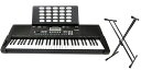 PLAYTECH(プレイテック) ポータブルキーボード PTK300 スタンドセット 電子キーボード MIDI対応