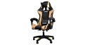 PLAYTECH(プレイテック) PGC10GD ゲーミングチェア Black x Gold