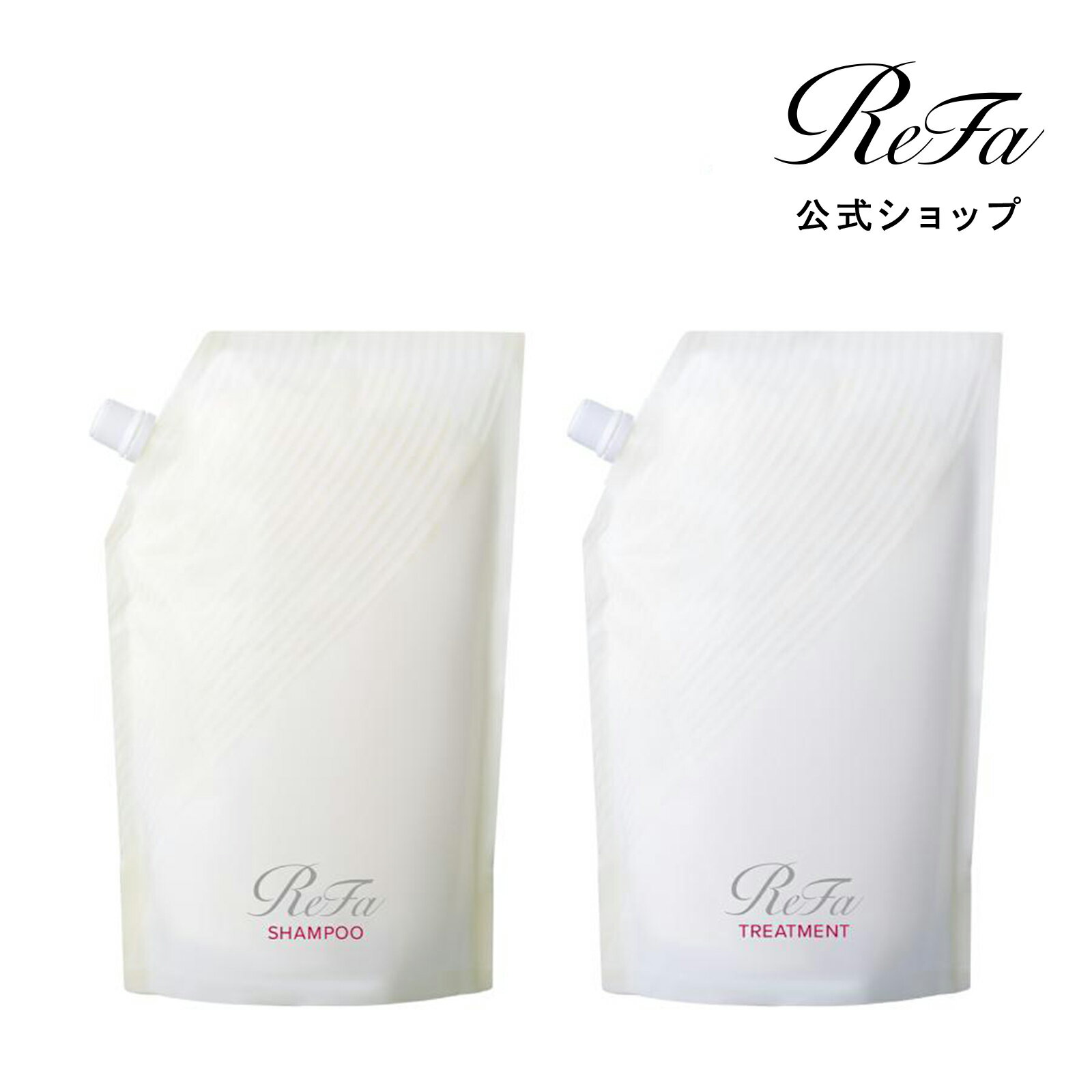 ReFa BEAUTECH Shampoo Refill 1000mL & ReFa BEAUTECH Treatment Refill 1000g Set: Shampoo & Treatment, Hair Care, Moisturizing, Hydrating