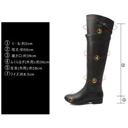 ロングブーツレディースブーツレディースロングブーツローヒールヒール2.5cm黒レディース靴靴レディース歩きやすいフラットシューズぺたんこ疲れないブーツおしゃれエンジニアブーツ小さいサイズサイズ22.0〜26.5cm短納期送料無料