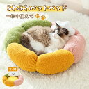 ペットベッド 猫 犬 ベッドペット ハウス 犬用ベッド 猫用ベッド 洗える 枕付き 丸洗い 暖かい 花型 ふわふわ ふかふか もこもこ Sサイズ Mサイズ S M おしゃれ かわいい 多頭飼い 子犬 春 夏 秋 冬 オールシーズン S M 送料無料