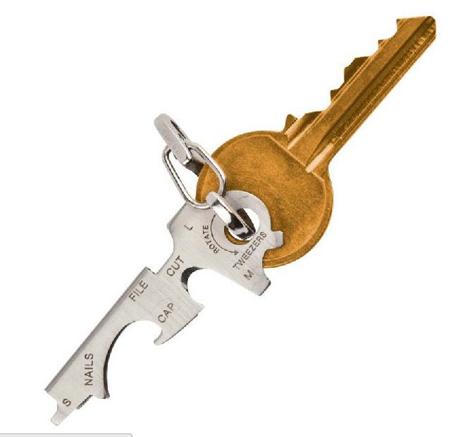 多機能 マルチツール ステンレス 栓抜き ドライバー カッター 爪やすり キーホルダーアウトドア サバイバル キャンプ 登山 防災用 Mt.happy/マウントハッピー通販格安セール情報 楽天 通販