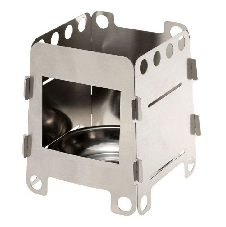 ミニ焚き火台 ステンレス 収納袋付き ゴトク コンロ 五徳 グリル 焚き火 風よけ 風防 ソロキャンプ アウトドア キャンプ Mt.happy/マウントハッピー通販格安セール情報 楽天 通販