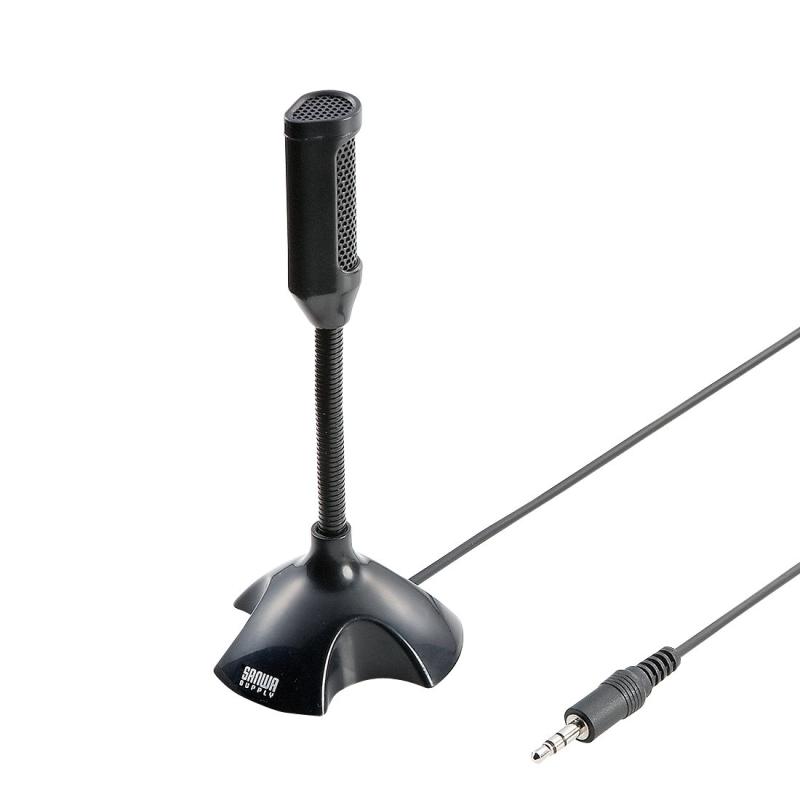 SANWA SUPPLY MM-MC15BK マルチメディアマイクロホン ブラック(2)