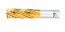オーエスジー TiNコートハイスタフニックゴールドエンドミルミディアム形 外径36mm 全長160mm 刃長80mm シャンク径32mm TFGN 36(886...