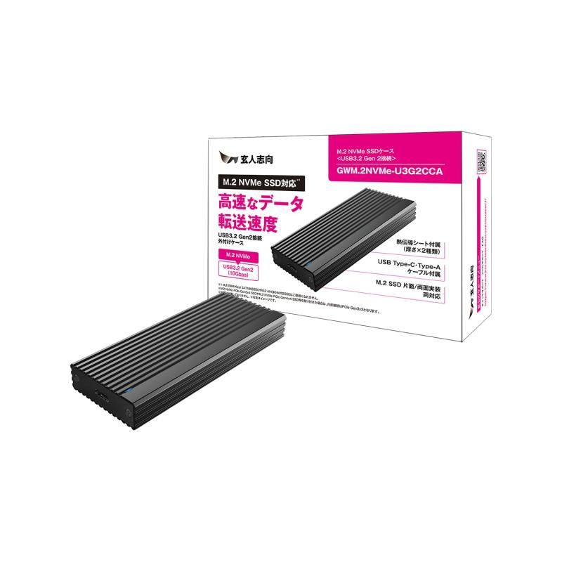 ���ͻָ� USB3.2 Gen2 (10Gbps) ��³ M.2 NVMe SSD������ GWM.2NVMe-U3G2CCA