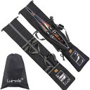 Luimode スキーケース カバー バッグ 3WAY 収納 オールインワン 防水 大容量 メンズ レディース 頑丈 収納可能 140-160cm(3)