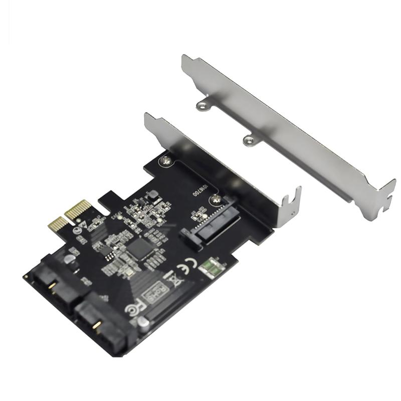 WLGQ PCI-E リアパネルアダプターカード X1~2ポート USB 3.0 IDC19 ピン PCI Express - デュアル 20ピン USB 3.0