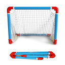 Uccellino 折りたたみ サッカーゴール 簡単組み立て カラフル 子供用 児童用 学校 児童館 フットサル 折り畳み 持ち運び簡単 ケース付き