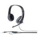 バッファロー BUFFALO PCヘッドセット 4極接続 抗菌樹脂採用ヘッドバンドタイプ ブラック BSHSHCS115BK