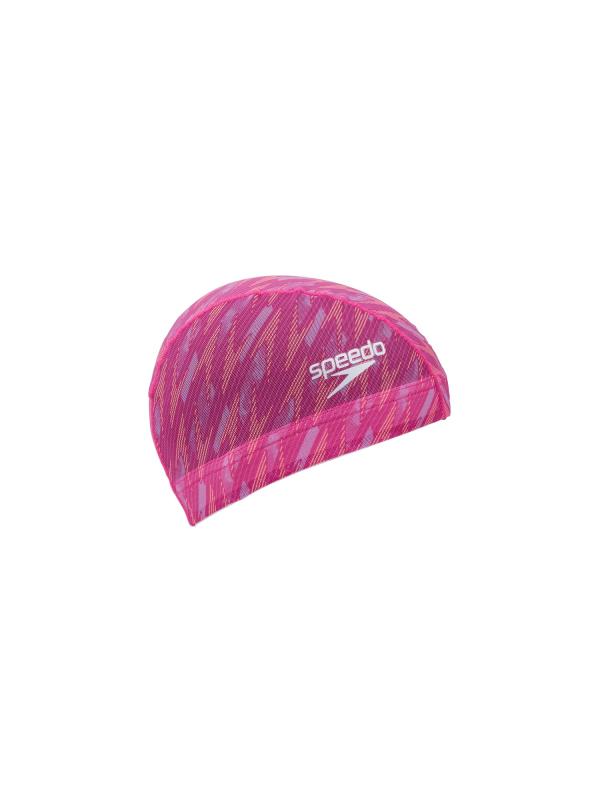 Speedo(スピード) スイムキャップ Boom Flow Mesh Cap ブーンフローメッシュキャップ SE12403 レモン/ピンク M
