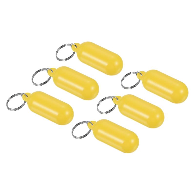 PATIKIL フローティングキーホルダー プラスチック製 6個マリンセーリングキーチェーン 浮力のあるキー..