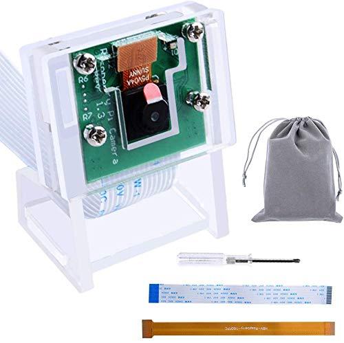 GeeekPi 5MP 1080PビデオカメラモジュールRaspberry Piカメラ、Raspberry Pi 4モデルB / Pi 3 b + / Pi Zero Wカメラ用ケース付き GeeekPi 5MP 1080PビデオカメラモジュールRaspberry Piカメラ、Raspberry Pi 4モデルB / Pi 3 b + / Pi Zero Wカメラ用ケース付き