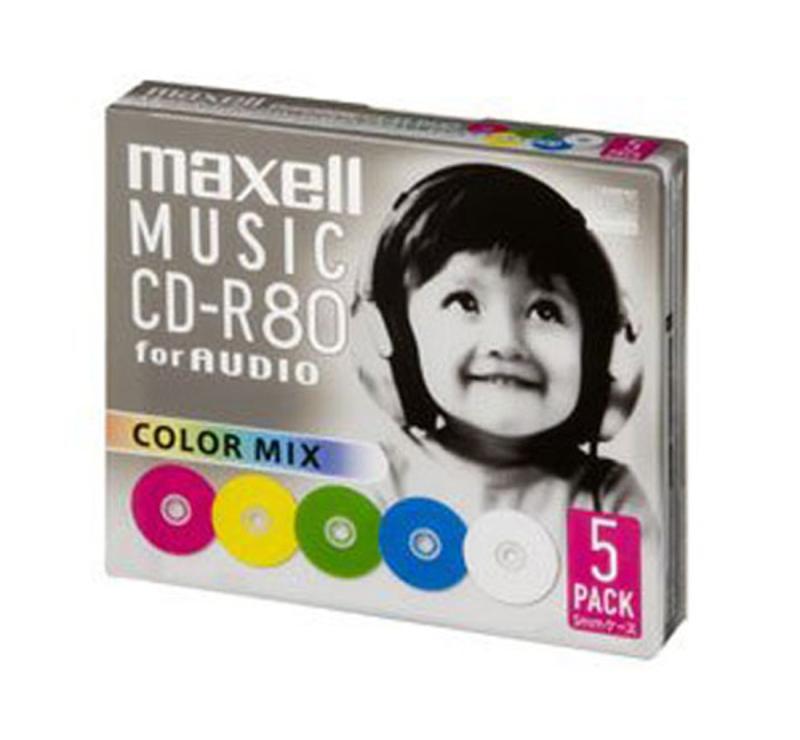 maxell  CD-R 80ʬ 顼ߥå 10 5mm CDRA80MIX.S1P10S parent