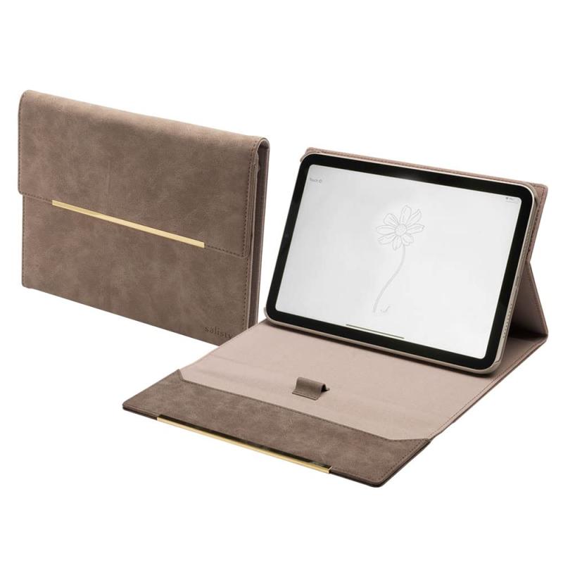 salisty iPad 10.2inch(第9/8/7世代)/iPad Air 10.9inch(第5/4世代)/iPad mini 8.3inch(第6世代)専用 ケース スエードスタイル