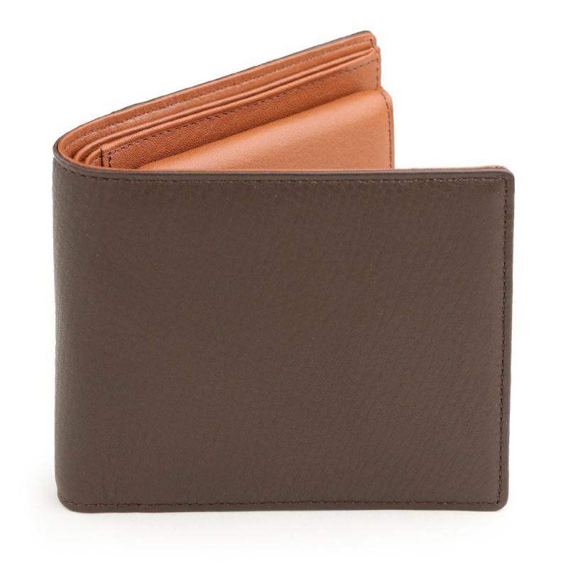 [アビエス] 日本製 シープスキン調牛革 本革 二つ折り財布