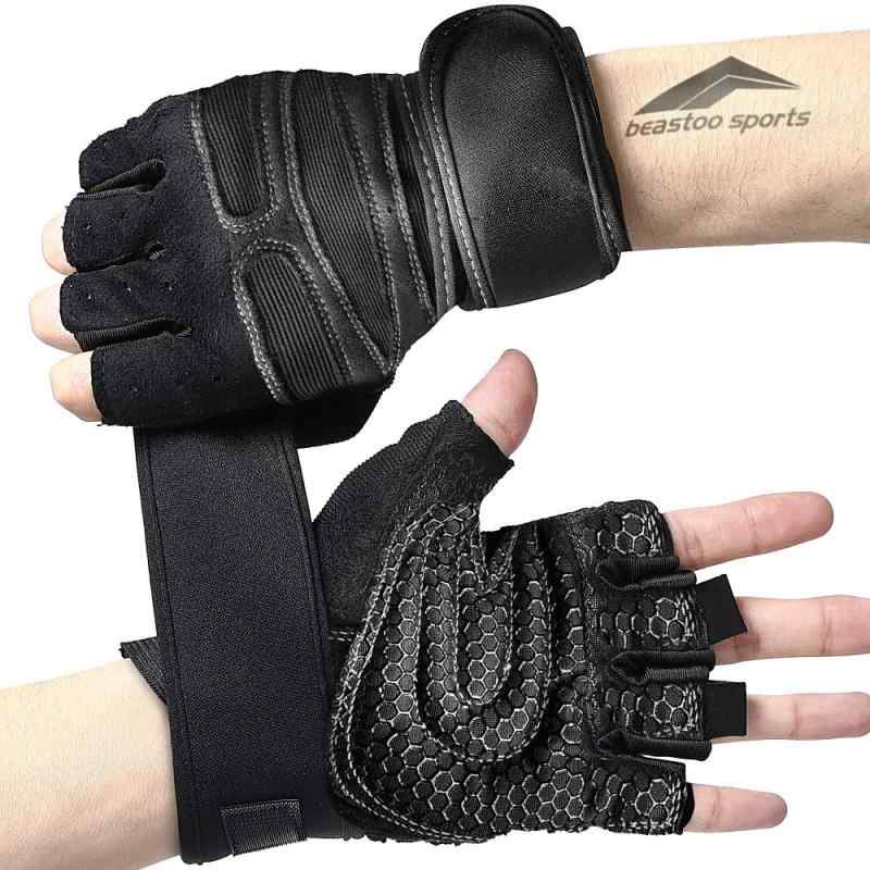 beastoo sports トレーニンググローブ 筋トレ ウェイトリフティング ベンチプレス ダンベルプレス 腕立て伏せ ジム ワークアウト トレーニング スポーツ リストラップ 手首固定 男女兼用 2019年