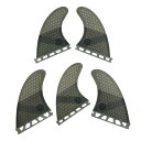 UP SURF サーフボードフィン K2.1サイズ Single Tab 5枚セット サーフスラスタ サーフボードフィン surfboard fins(グレー)