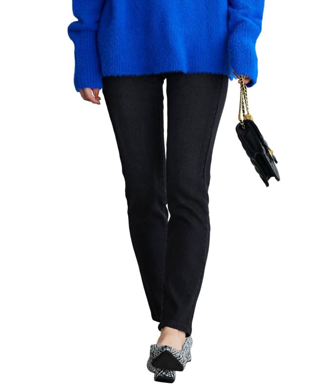 [ピエロ] 裏起毛 スキニーデニム 美脚 レディース (ストレッチ/アンクル丈/防寒/暖かい) 秋冬 パンツ ジーンズ 着回しのサムネイル