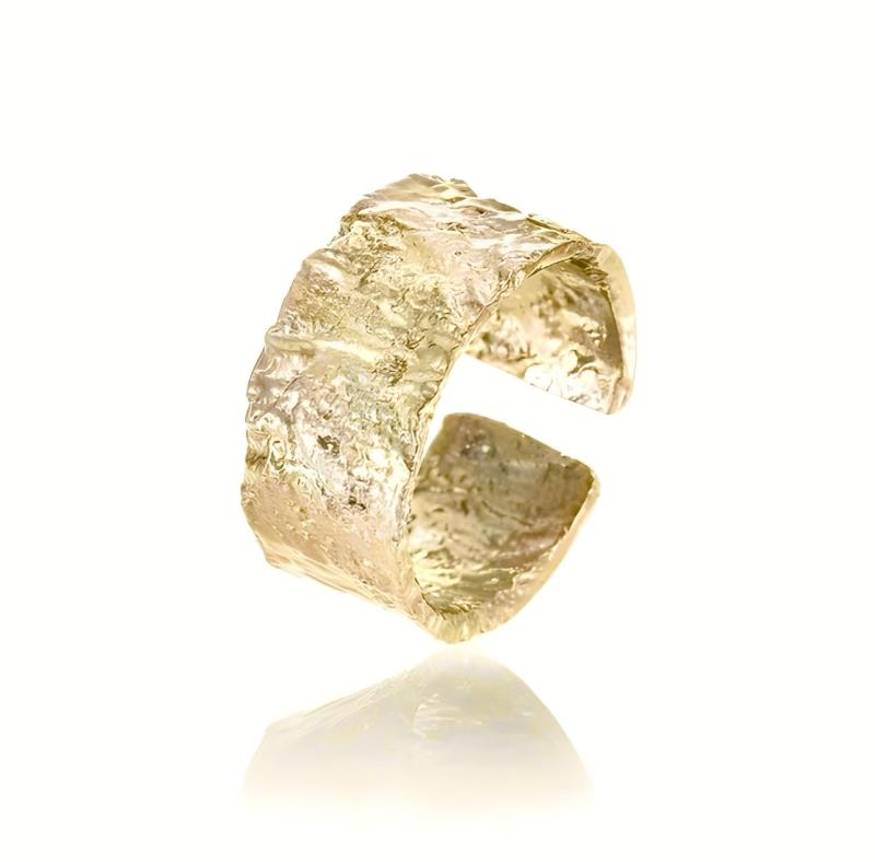 [Iris Apricot] オリジナル凸凹リング プレアーデス K18 18金コーティング シルバー925 レディース メ..