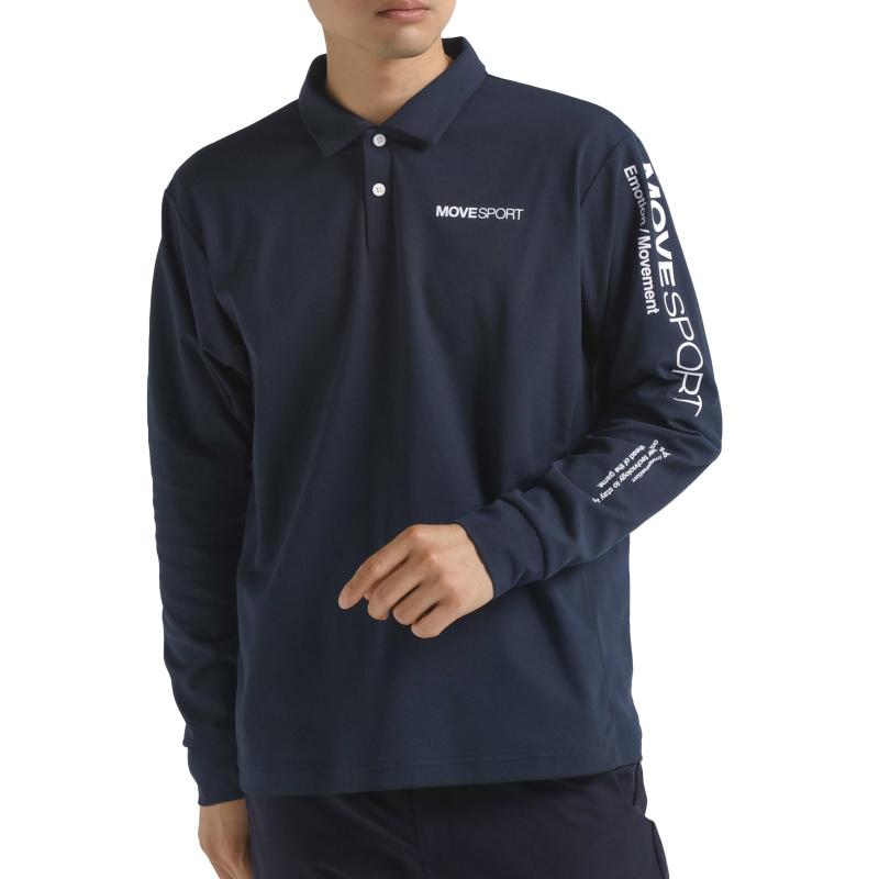 [ムーブスポーツ] ポロシャツ デサント ゴルフ ストレッチ 吸汗 UV CUT(UPF50+) SUNSCREEN 動きやすい 涼しい(3)