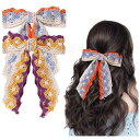 FASELE 髪飾り 長いリボン ヘアアクセサリー 美しい チュール リボン ヘアクリップ蝶結び 森ガール 姫系 パール ヘアリボン 花嫁 結婚式 誕生日 パーティー 発表会 演奏会