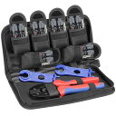 BougeRV MC4 圧着工具 セット MC4 コネクタ×6組 圧着ペンチ×1 mc4スパナ×1 ソーラーパネル接続コネクター 太陽光工事用品 直列および並列の配線作業 IP67防水 収納箱付き(3)