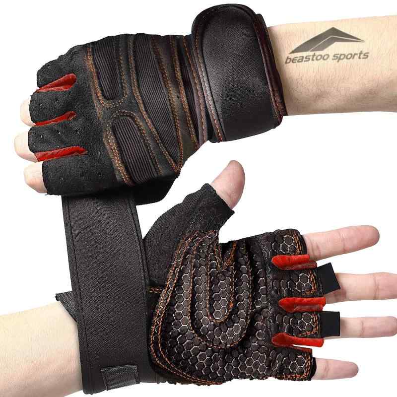 beastoo sports トレーニンググローブ 筋トレ ウェイトリフティング ベンチプレス ダンベルプレス 腕立て伏せ ジム ワークアウト トレーニング スポーツ リストラップ 手首固定 男女兼用 2019年