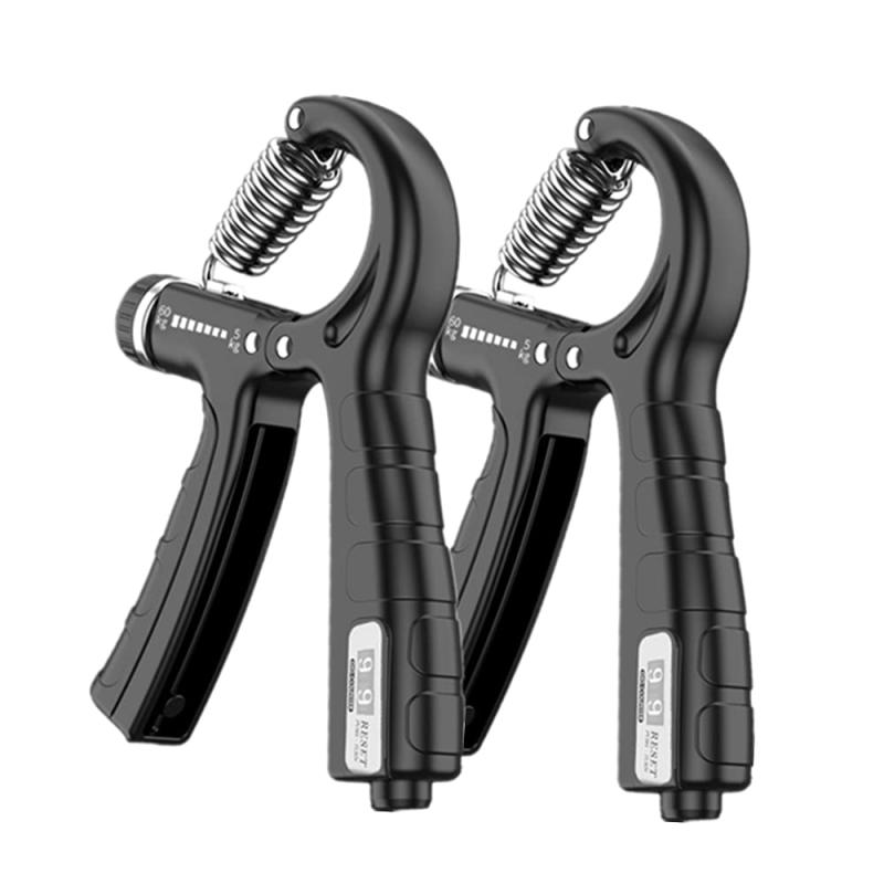 ハンドグリップ 握力トレーニング 筋トレ 回数記録機能 カウンター付き 負荷調整式 動きスムーズ リハビリ器具 ストレス解消 滑り止め 握りやすい 男女兼用 指...