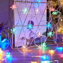 Lanito イルミネーションライト LED ストリングライト クリスマスライト 雪の結晶 星 USB式 電池式 暖かい白 カラー クリスマスツリー 電飾 クリスマスライト 飾りライト 屋内 屋外(3)