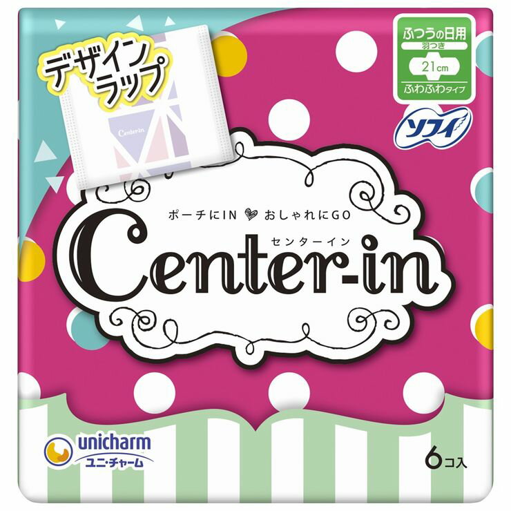 ユニ・チャーム センターインふわふわタイプふつうスリム6枚CVS 4903111341856 ダイエット 健康 衛生日用品 生理用ナプキン医療 介護 医薬品 衛生医療品 生理用品 ナプキン コンタクト