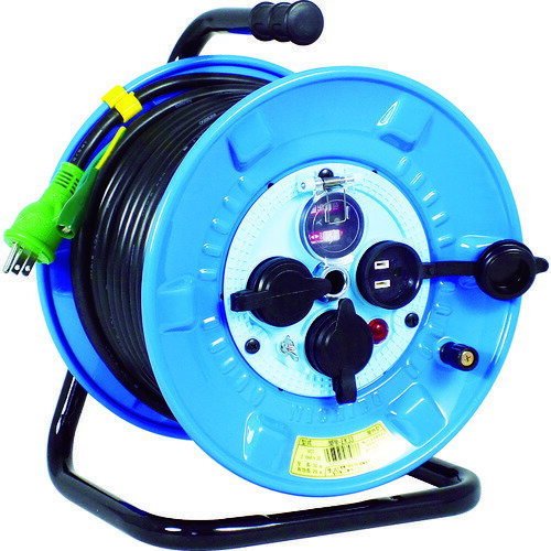 【20-24時限定★P5倍】日動 電工ドラム 防雨防塵型100Vドラム アース付 過負荷漏電しゃ断器付 30m NPW-EK33 4937305035788DIY 工具 道具 電動工具 コードリール 延長コード 花 ガーデン エア工具用アクセサリー TRU