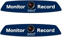 MTO ドライブマグネットステッカー 2枚セット monitor and record 幅180mm×高さ38mmARS-M4-2P