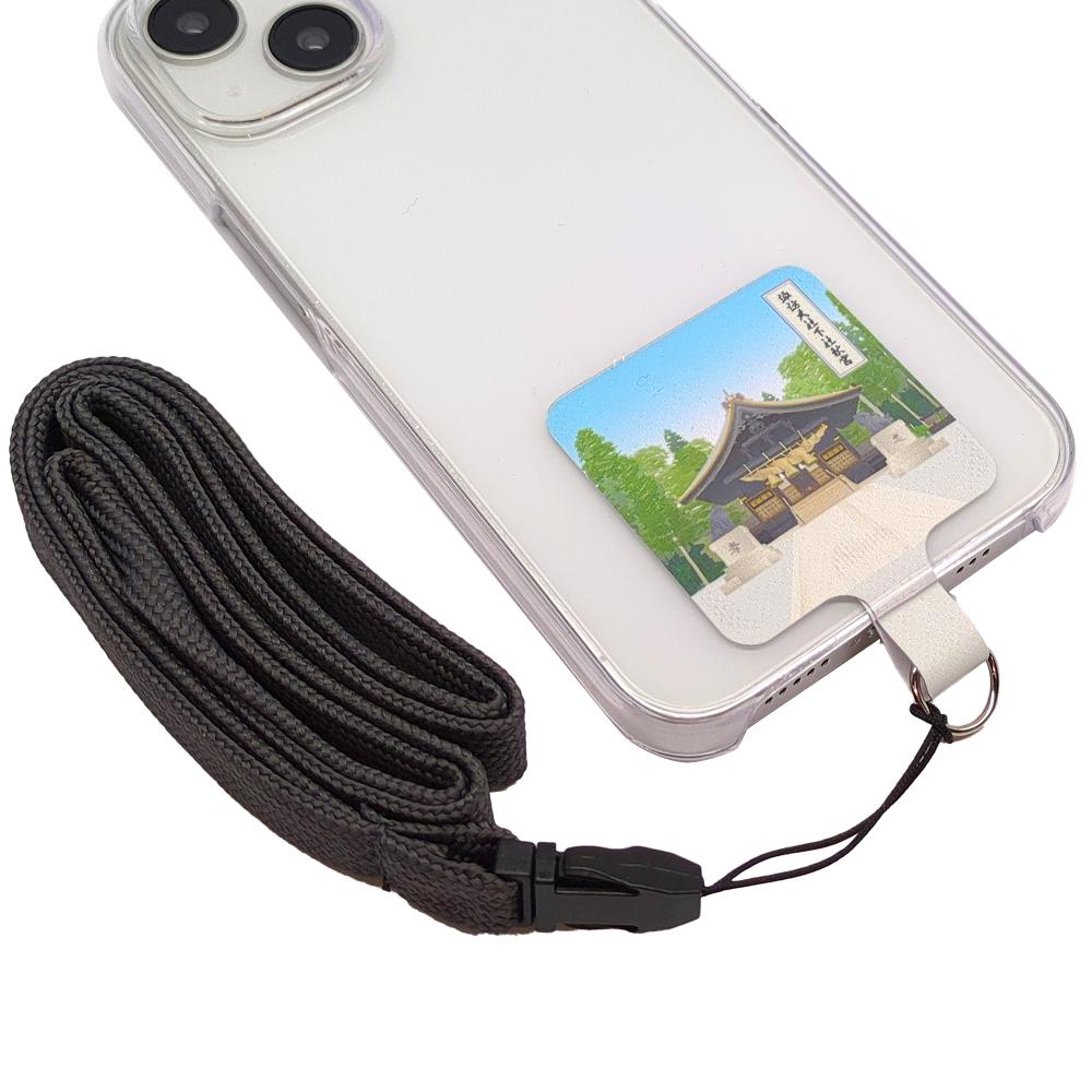 PETASUTO スマホストラップホルダー 日本のおみやげ 名勝・名所シリーズ 長野 諏訪大社 10枚セット ネックストラップ付 KA-07A-10 スマホストラップ ショルダーストラップ ストラップ iPhone 携帯 アクセサリー アクセ