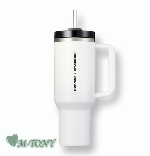 Starbucks スターバックス3WAYステンレスタンブラーSTANLEYSS ステンレス ホワイト スタンレー クエンチャー タンブラーSS White Stanley Quencher Tumbler1183ml☆海外限定品/日本未発売/スタバ/タンブラー/スタバタンブラー【売れ筋】【オススメ】のサムネイル