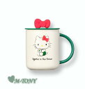 Starbucks スターバックスハローキティ リボン セラミック マグカップ 蓋付きHello Kitty Ribbon Ceramic Mug 473ml(...